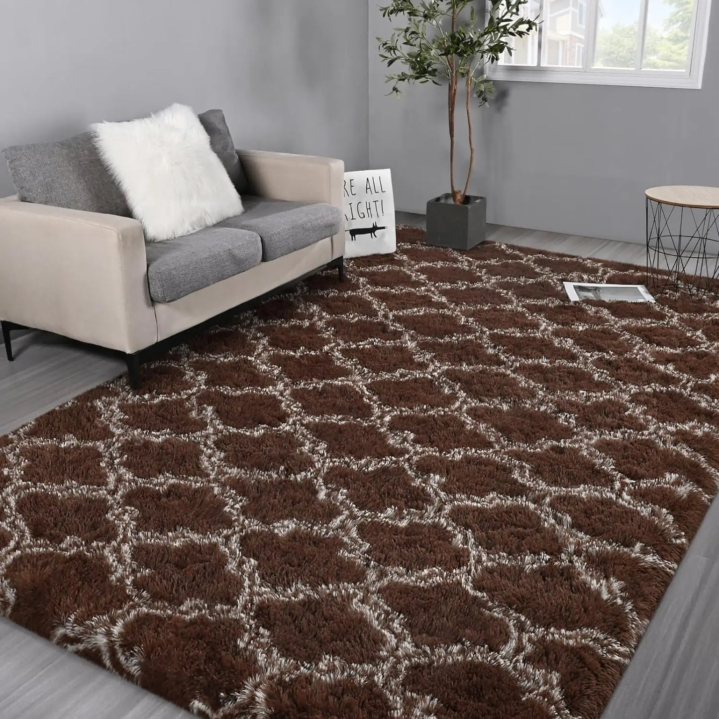 Large Shag Area Rugs for Bedroom - FlexlyShop.com 